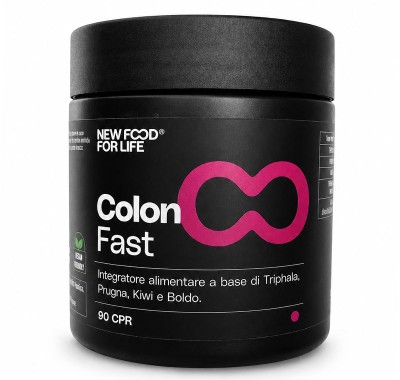 Integratore alimentare a base di Triphala combinazione di 3 frutti (Amalaki, Haritaki, Vibhitaki), Finocchio e Rosa centifolia | Colon Fast